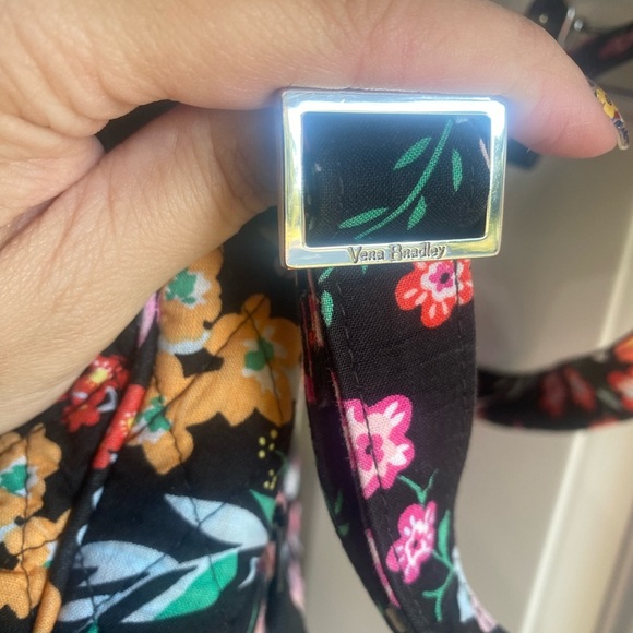 Vera Bradley Tangerine Twist Crossbody Messenger Bag Quilted Floral Colorful - Picture 10 of 12